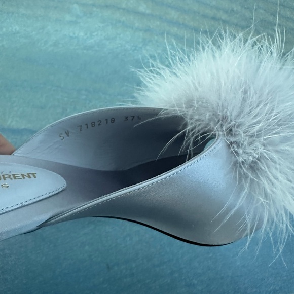 SOLD ❌❌❌Saint Laurent Mae Slip-On Mules 37.5 $945 - Picture 8 of 11